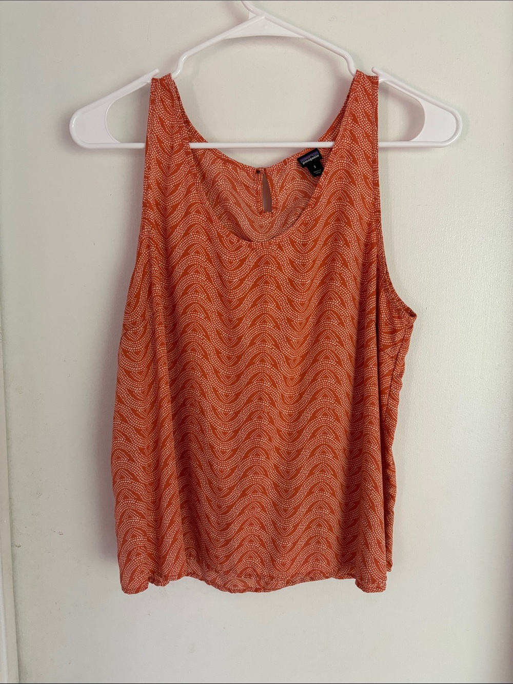 Patagonia Orange Wave-Print Camisole